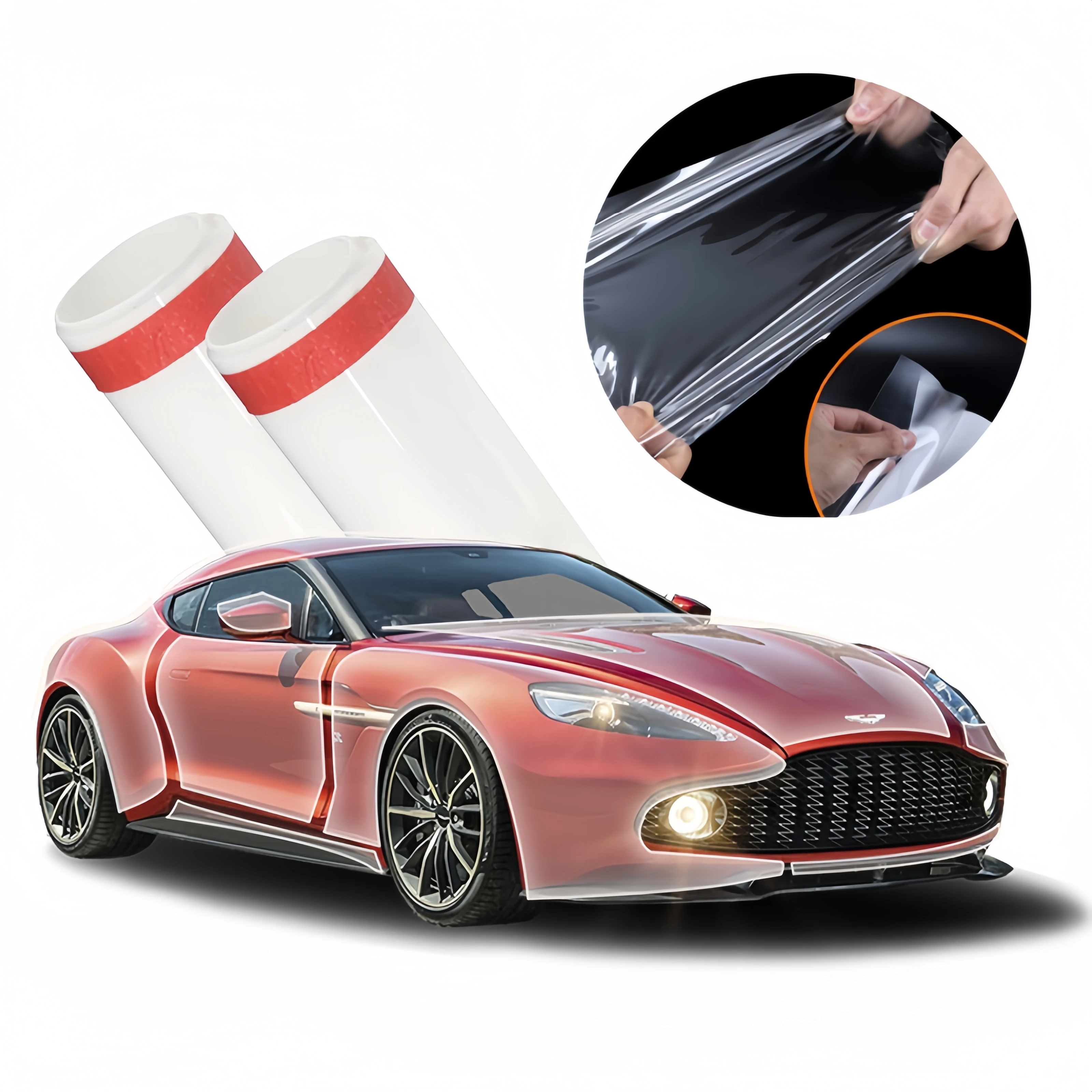 Wholesale Factory Ppf Film 7.5Mil Anti Scratch Heat Repair Clear 1.52*15m Paint Protection Film Tpu For Car body protection film