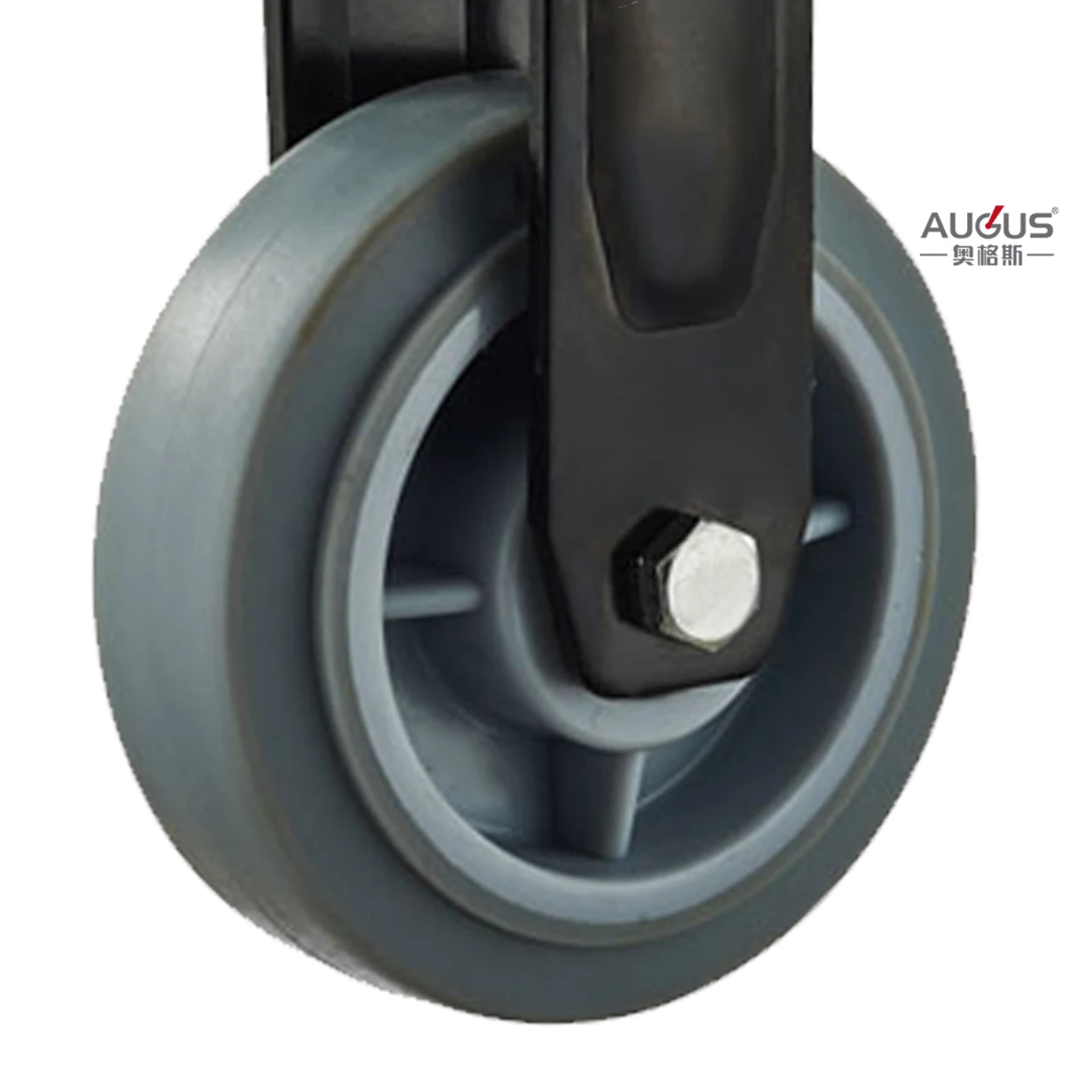 Thermoplastic Rubber caster wheels 6 inch heavy duty wheels for machine