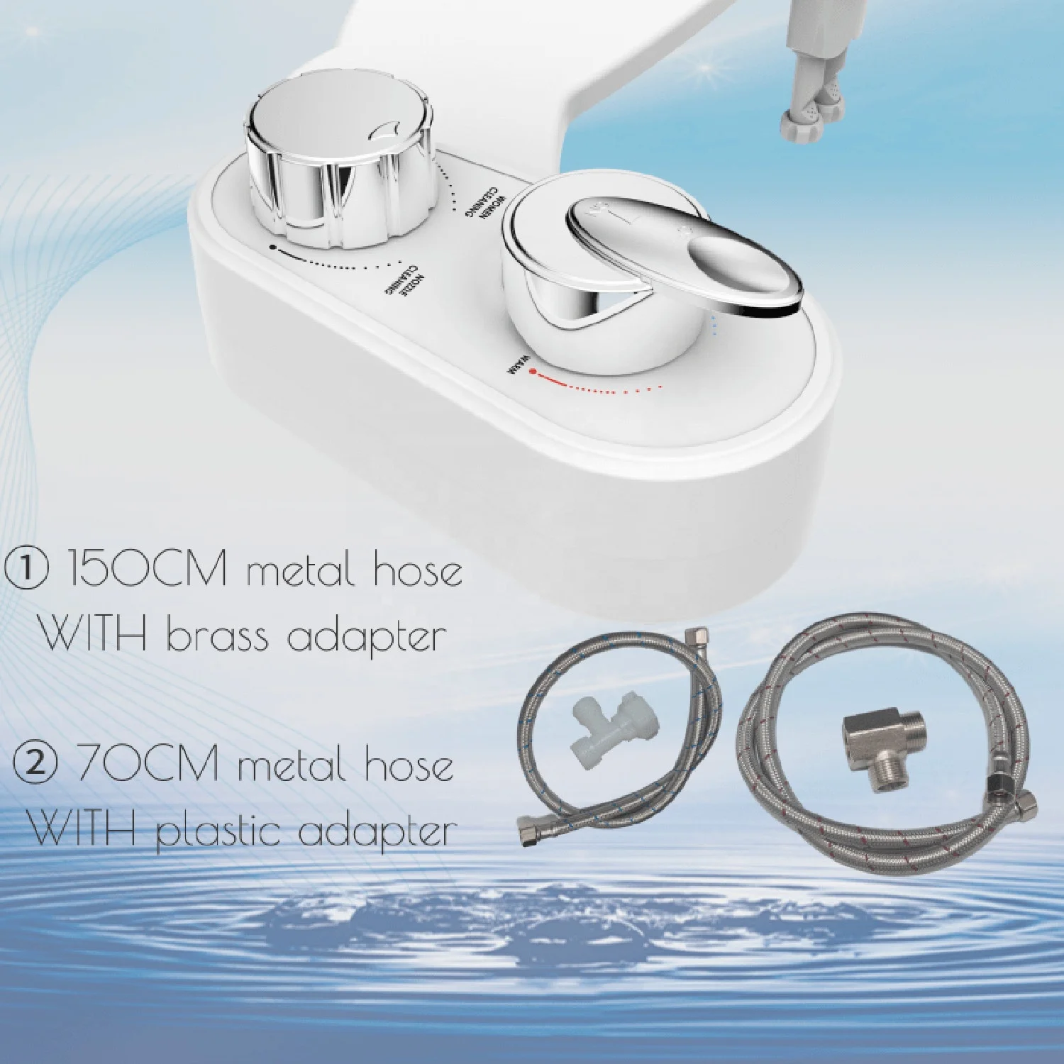 Warm Water Non Electric Bidet Toilet Seat Fresh Water Bidet