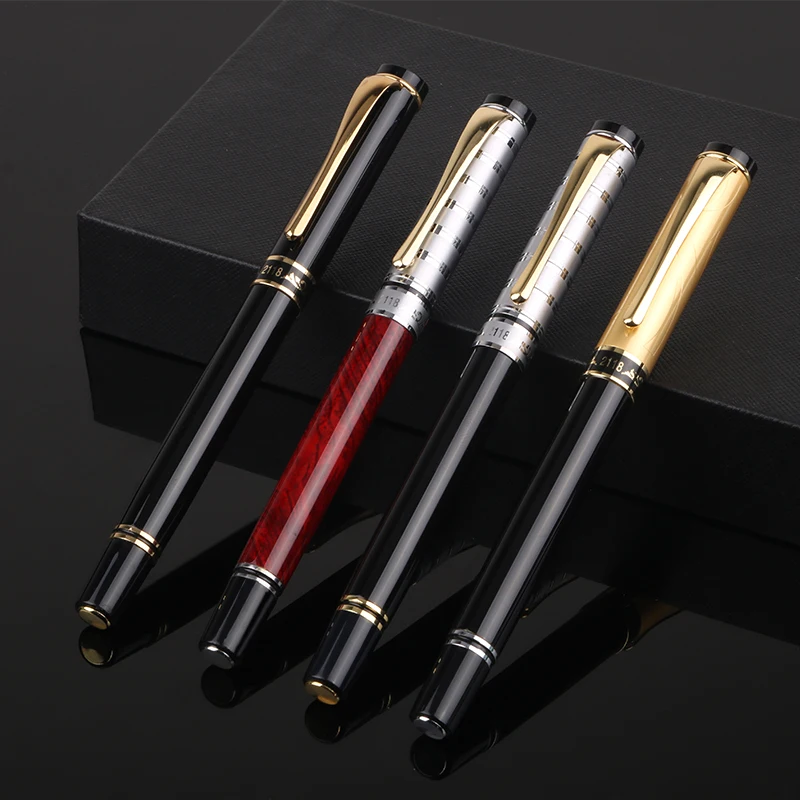 Hot Selling Famous Brand Custom Logo Electroplating Craft 0.5mm Iridium Nib Metal Fountain Pen