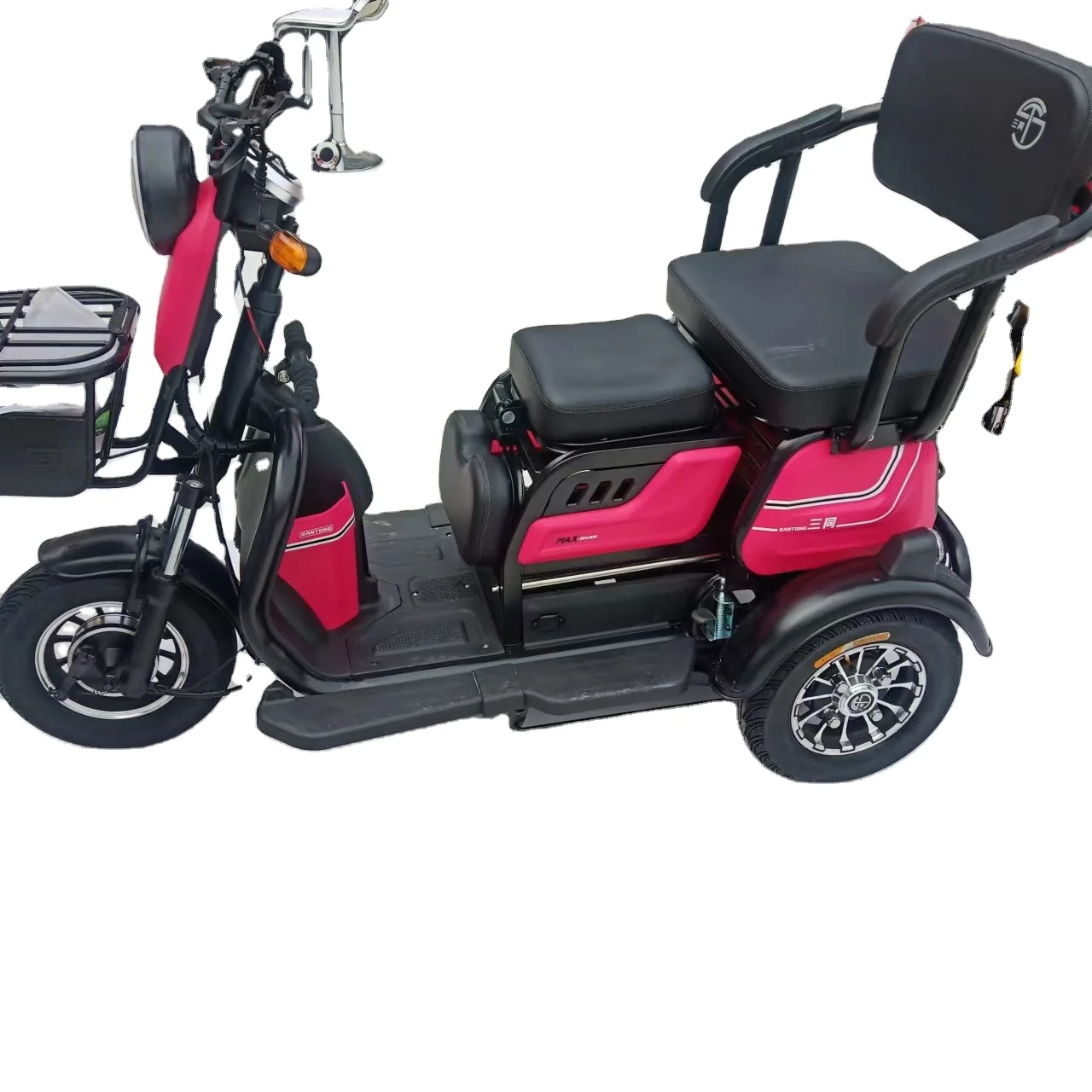 Factory price Electric tricycle 16 inch 600W 36V 11Ah made in China for Two person Front and rear baskets