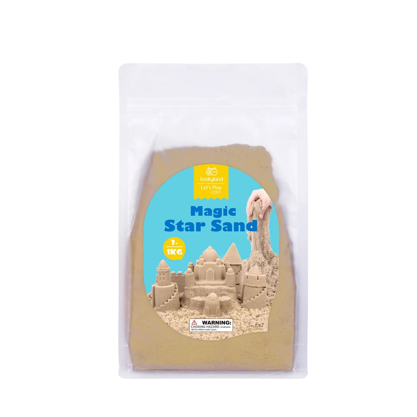 Creative Star Magic Sand for Kids Beach Sand 1KG DIY Arts & Crafts Outdoor Sand Play Set Sensory Toy