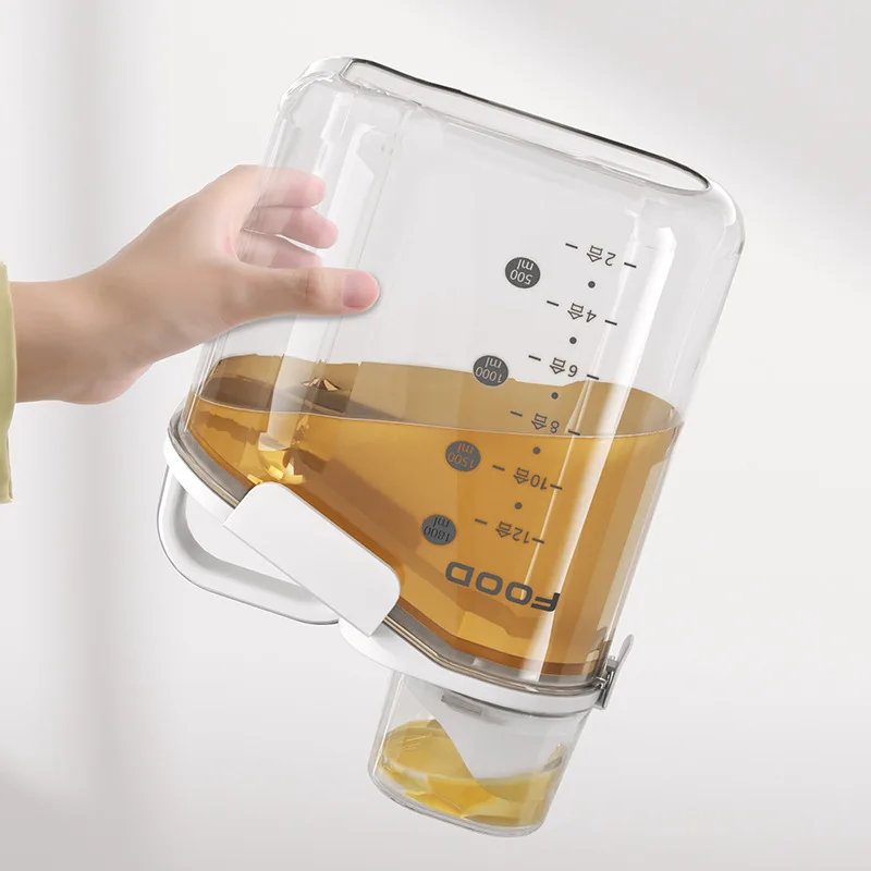 c BPA Free Plastic Sealed Holder Bin Dispenser with Pouring Spout Measuring Cup