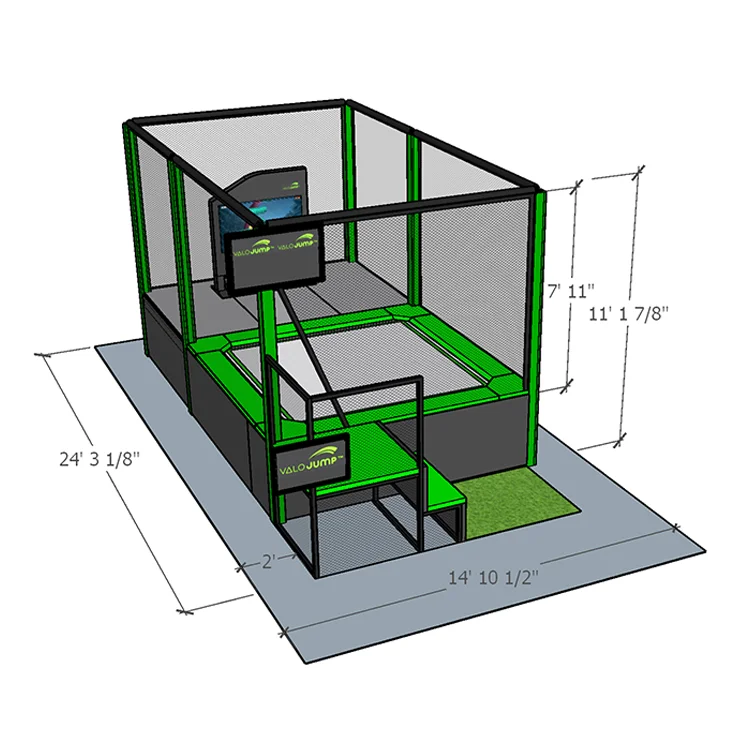 Малый размер, взрослые упражнения на тело, комнатный Вало-прыжок, батут с корпусом