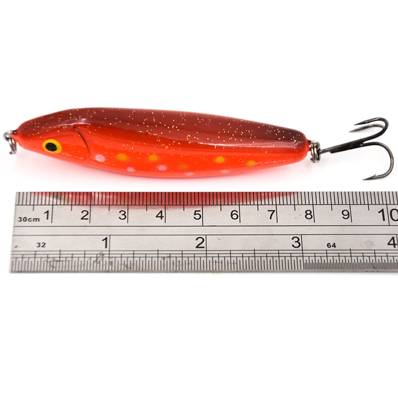 80mm 22g spoon lure Plastic Fishing Lures hard baits Spoon Hard Fishing Lure Treble Hook Salmon Bass Fishing Baits