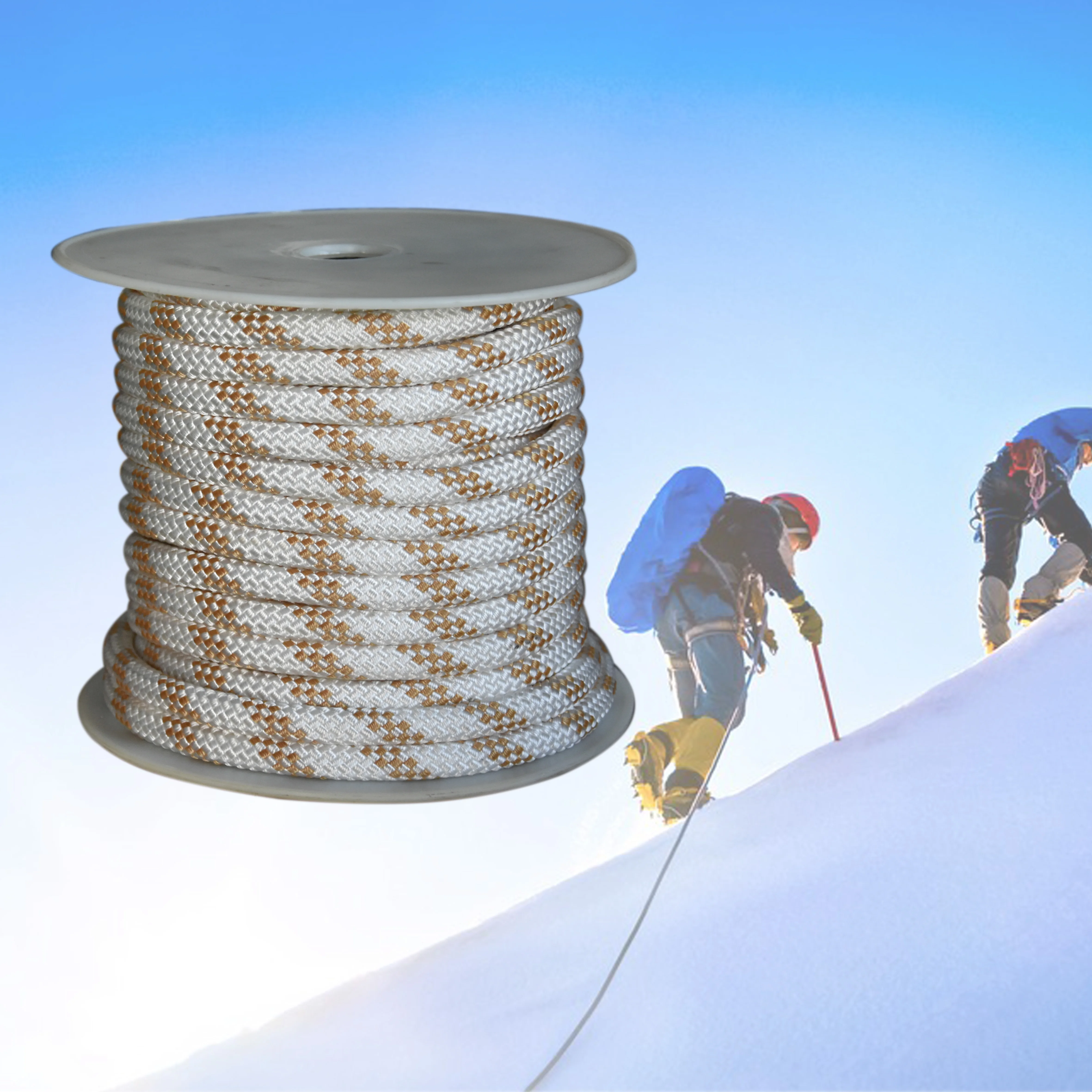 Good Selling safety rope climbing 200 meter wholesale climbing rope 10.5mm outdoor hiking safety  rock climbing rope