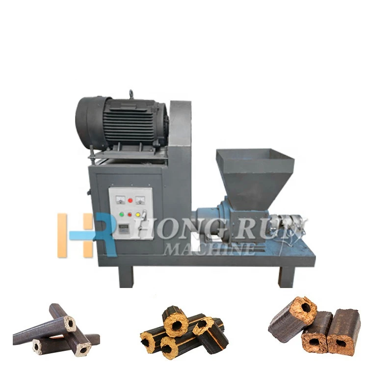 Charcoal Making Machine Biomass Briquette Machine Wood Sawdust Rods Extuder Saw Dust Briquette Machine