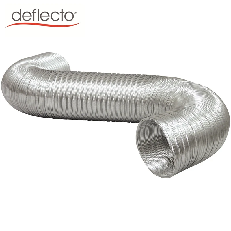 Superior Quality 3 4 5 6 8 10 Inch 6M Fireproofing 100% Aluminum Pipe, 20Ft Semi-Regid Aluminum Flex Duct Hose, Customize Length