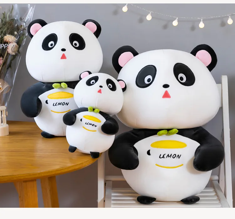 ROXGOCT 2022 Cute Walking Panda Toy Lifelike Stuffed Animal Doll Classic China Panda Children Kids Birthday Gift