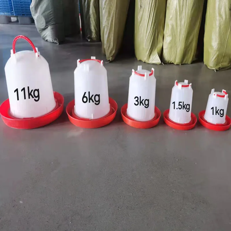 wholesale plastic poultry feeders and drinkers chicken feeder water bowl for 1.5/3/6/9/15kgs