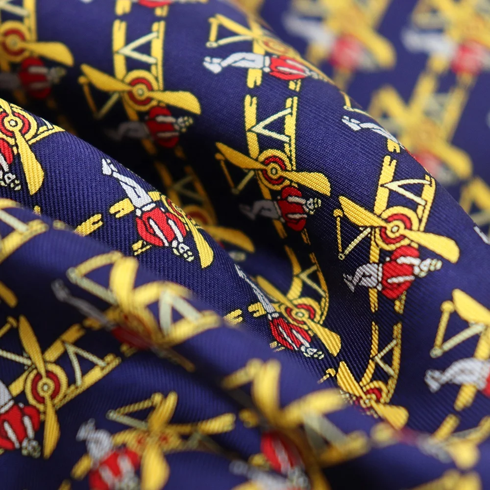 На заказ синий фон вертолет мужской хороший шелк тутового шелкопряда цифровая печать галстук ткань