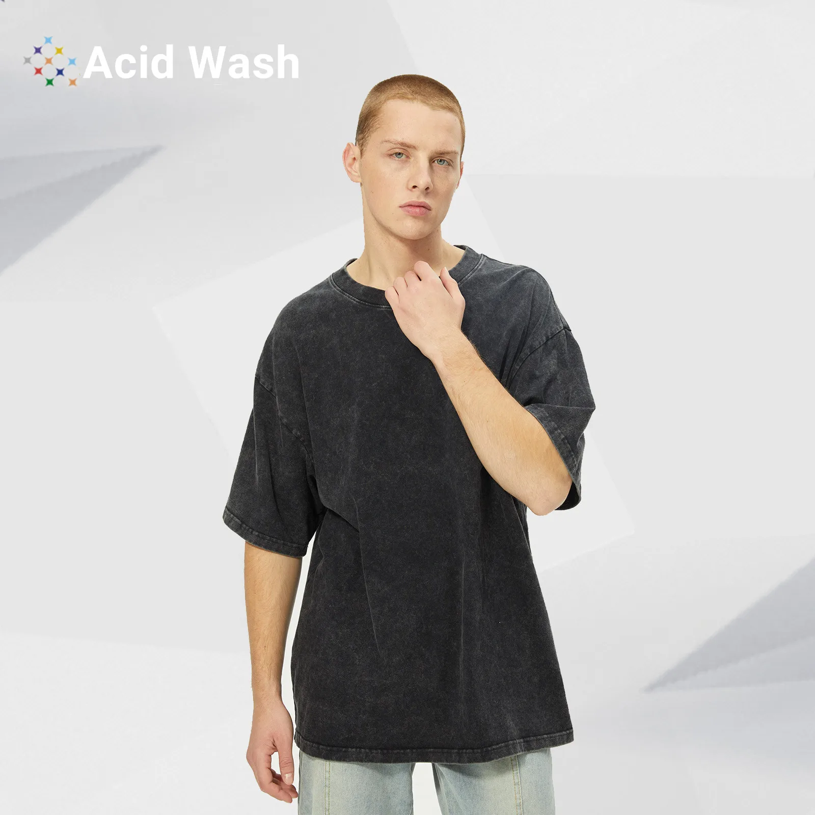 acid wash tshirt men wholesale Eco-Friendly Unisex Bamboo t shirt Organic Plain T Shirts for men  tshirt