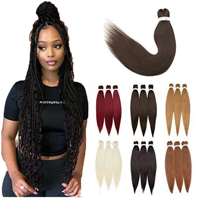 ombre 26 Inch Prestretched Braiding Hair high quality Synthetic Braiding Hair Bulk Jumbo pre-stretched braiding hair