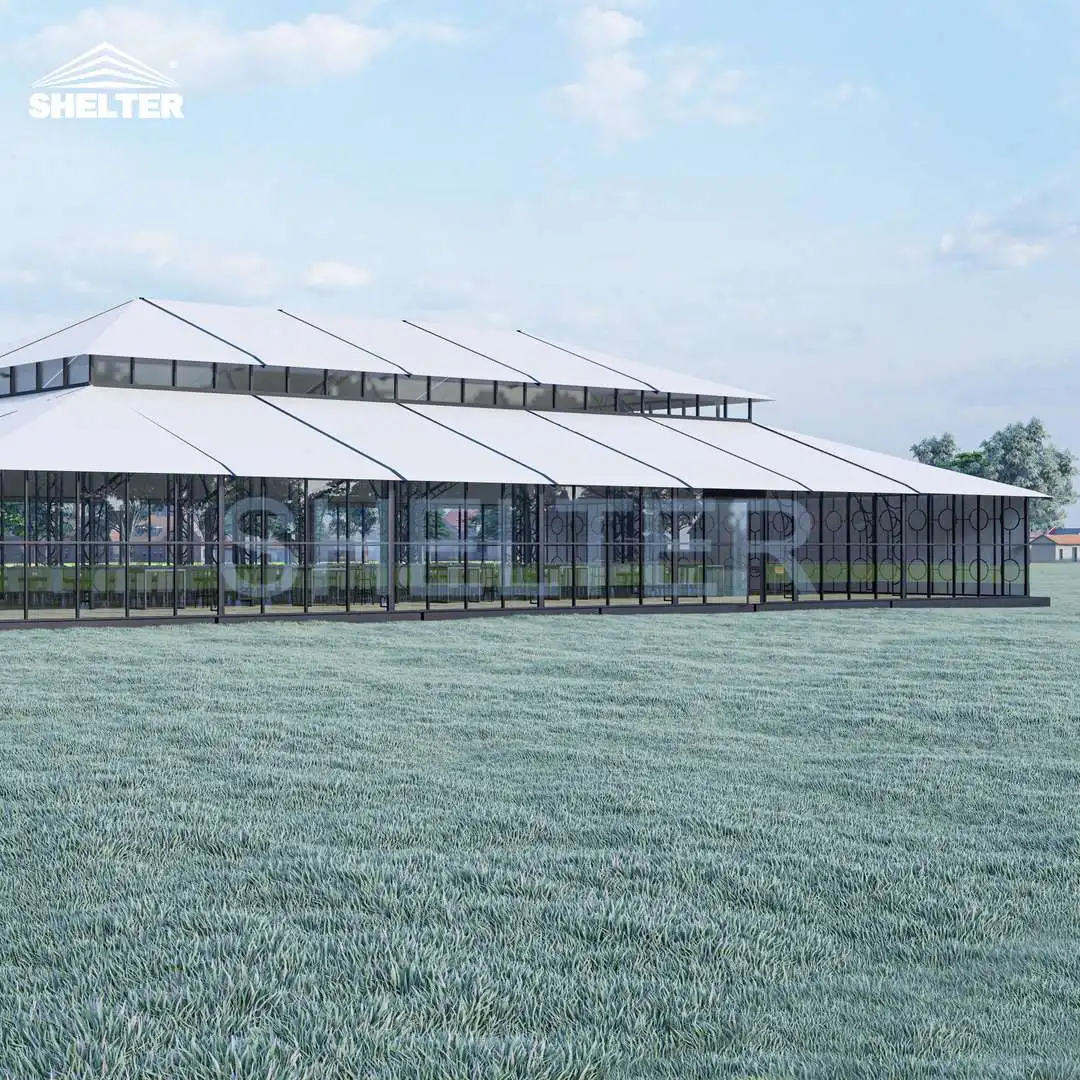Outdoor Venue Atrium Tent Orangerie Mariage House Black Frame Glass Tents For Events Wedding Marquee Tent
