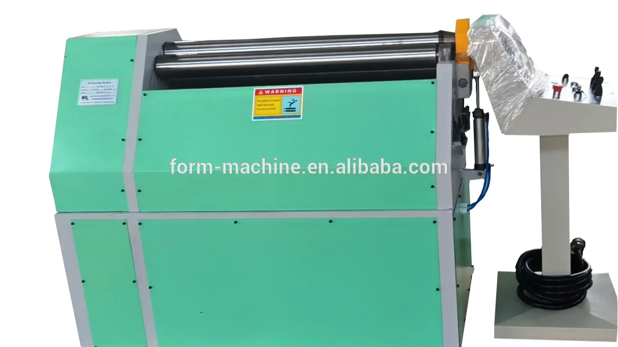 CNC controlled automatic  metal  mini bending 4 roll bending machine and sheet rolling machine for light gauge