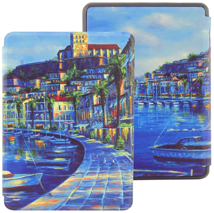 
Aicoo Wholesale Flip Case Cover for Kindle Paperwhite 4 Colorful Painting TPU Shell For Kindle Paperwhite 4 10th 2018 