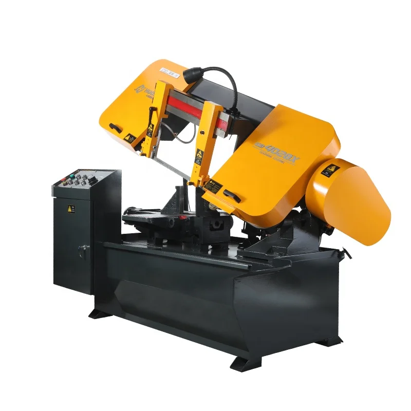 GB4028X 0~45 Rotating Horizontal band saw machine semi-automatic hydraulic metal cutting machine