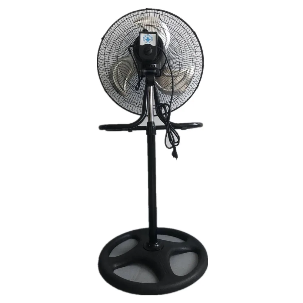 18 inch electrical 110v 220v stand fan round base metal blade stand fan 18 inch industrial fan 3 in 1