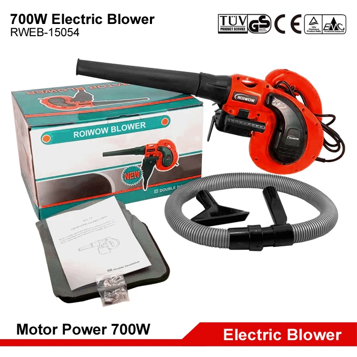 700W Electric Hand Mini Air Blower Portable Handheld Car Dust Leaf Grass Garden Yard Blower Electric Power Vacuum Blowers