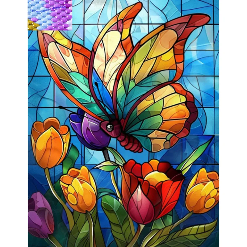 Butterfly Diamond Painting Kit 3d Diy Diamond Art Kit Craft Art Embroidery Painting for Wall Art
