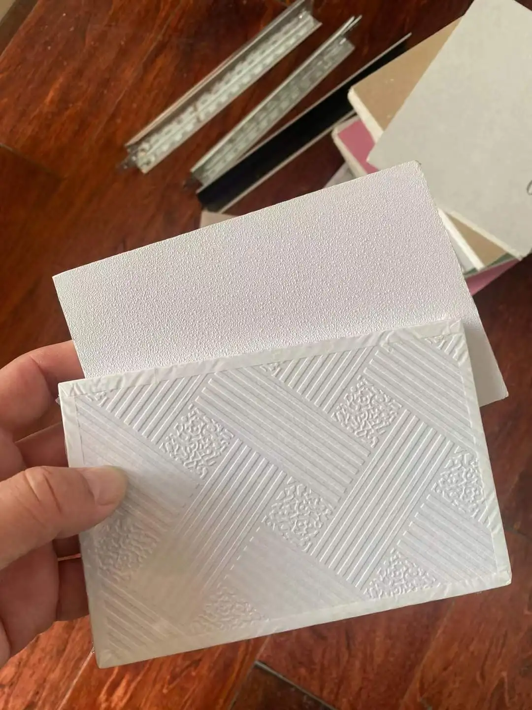 PVC gypsum ceiling board lightweight ceiling board decorative gypsum board