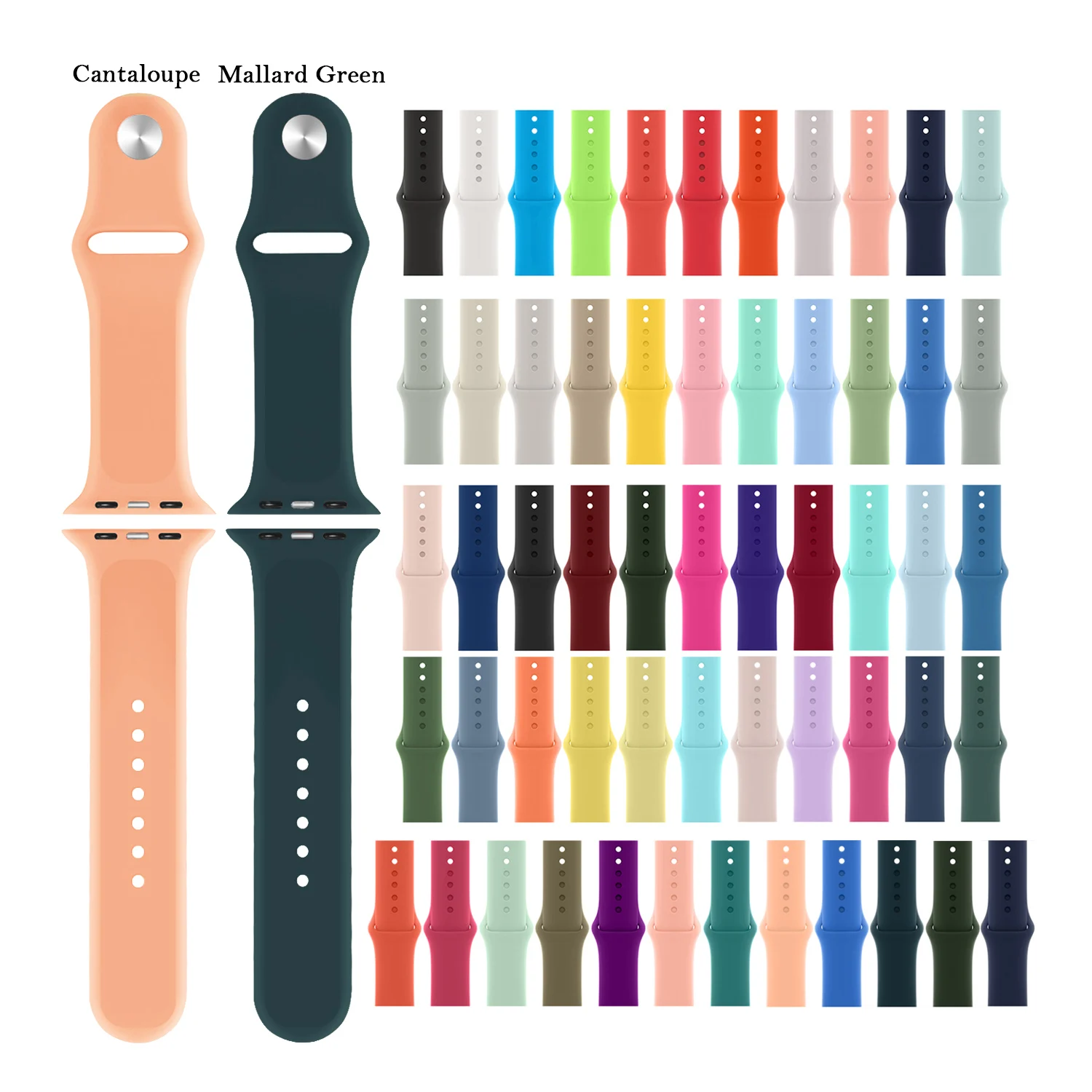 Hot sell classic watch bands rubber silicone strap for Apple watch series 38 4041mm 42 44 45mm watches bands