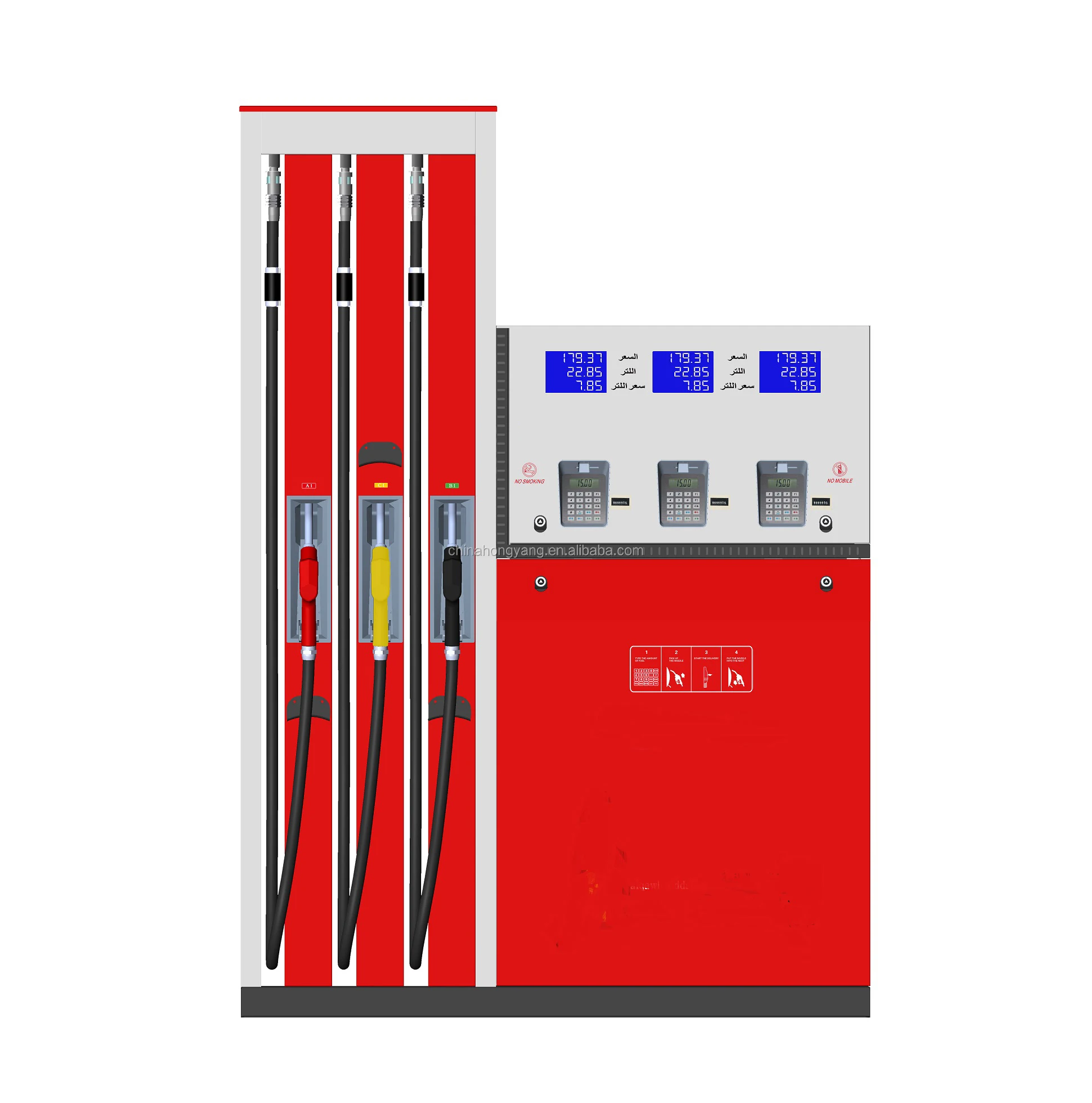 SIX NOZZLE Europe type petrol pump fuel dispenser forgas staiton