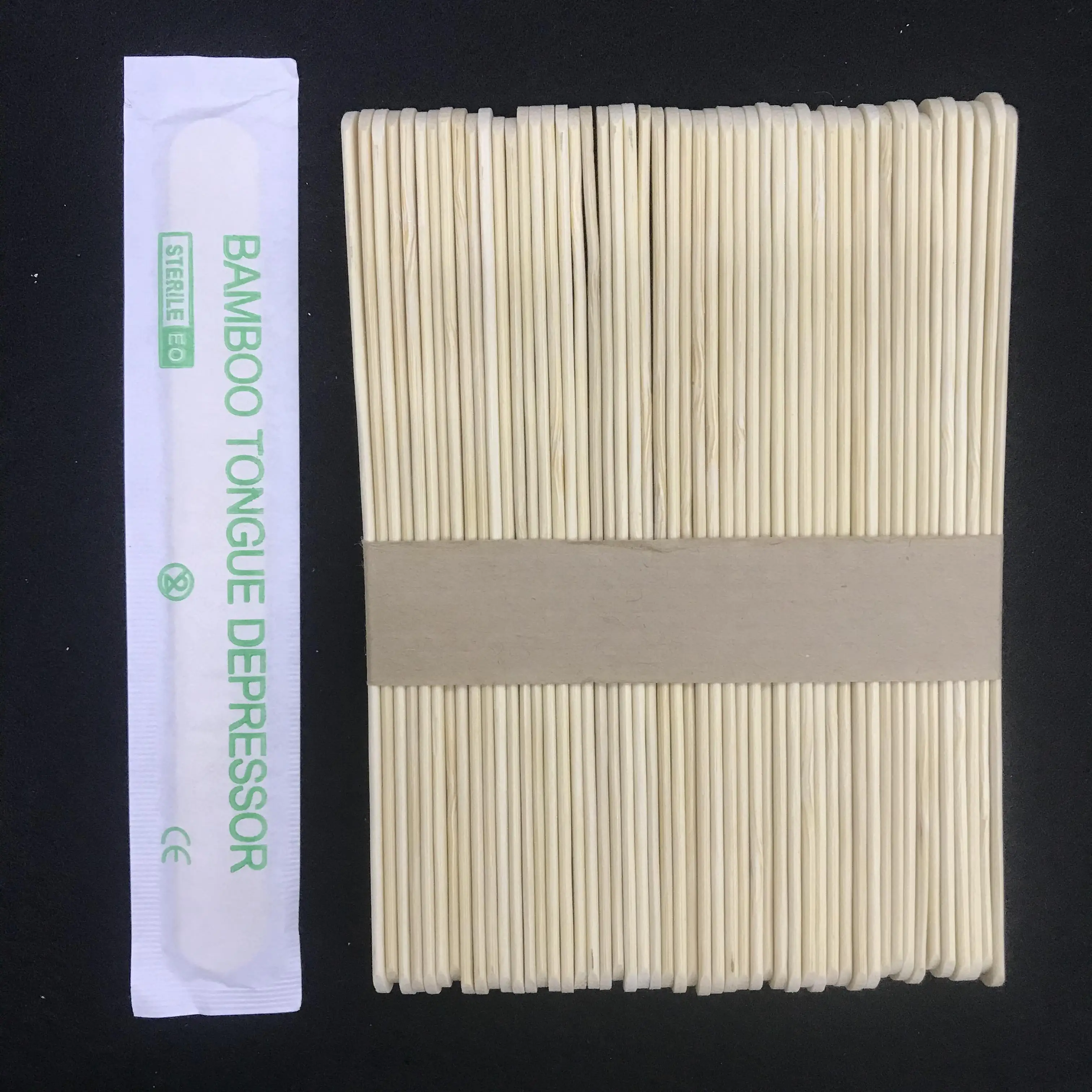 Factory Price Disposable  Sterile non-sterile  Bamboo Tongue Depressor
