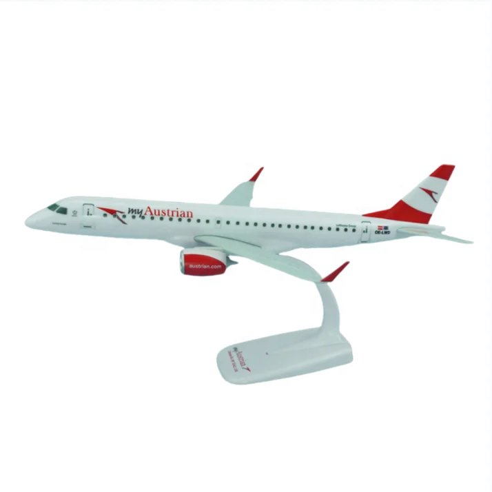 Customized Embraer ERJ-195 Plastic Aircraft Model as Business Gift.