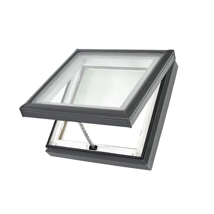 China Manufacturer Roof Window Customized Aluminum Glass Roof Fixed/Swing Window Roof Window With Low-e Glass Skylight