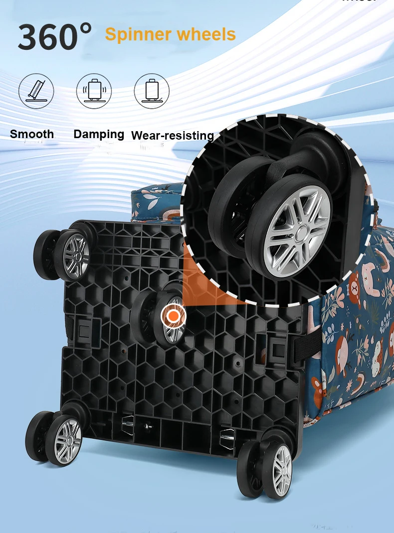 Wheeled Duffle Bag Hand Carry-On Traveling Bags With Wheels Trolley Carrying Market Foldable Shopping Bag On Wheels