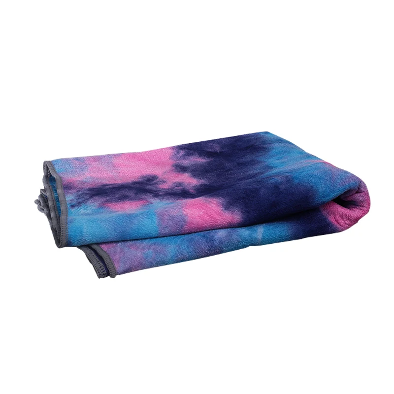 
High Quality Eco Friendly Custom printed suede yoga towel anti slip recycled 