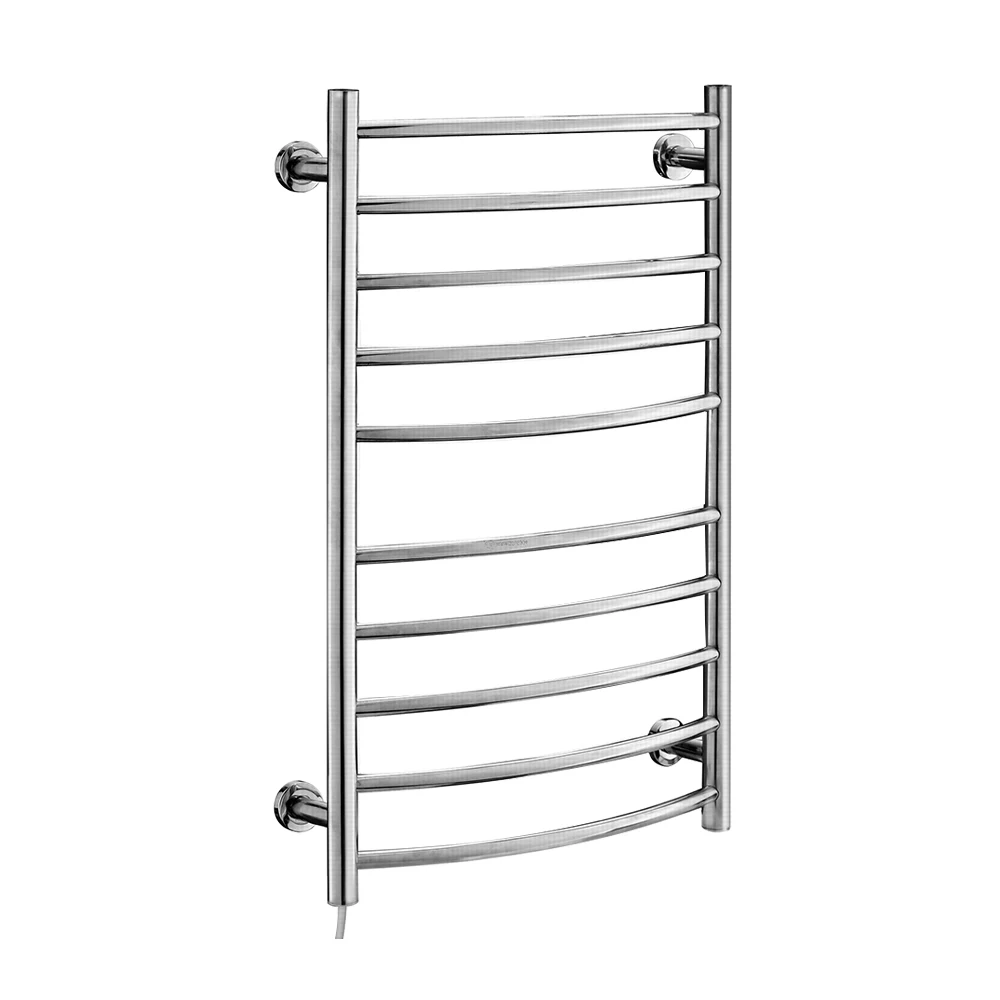 Factory Direct Hotel Bathroom Electric Heating Smart Towel Rack Ladder Style Natural Bath Stand Towel Rack