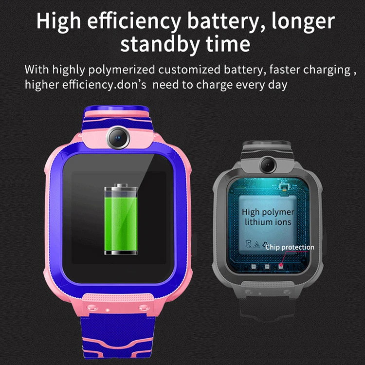 New Kids Smart Watch Q12 video Call GPS LBS Boy Girl Tracking Children Sim Card Q12 Smartwatch For Kids ios