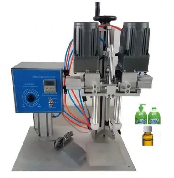 Semi-Automatic desktop machine for tightening screws, закручивающая cover, handmade button for atomizer