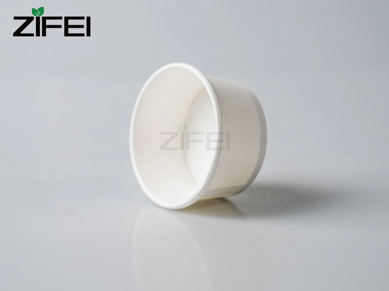 ZIFEI 1.5oz 2oz 3oz 4oz wholesale custom printed personal logo mini ice cream paper carton cups with lids