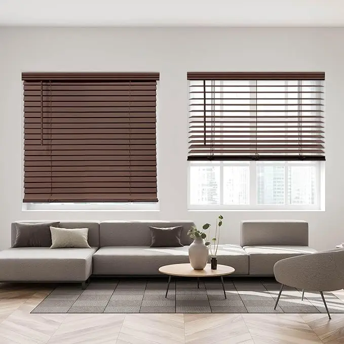 Wholesale Cheap Price Modern Windproof Manual/Electric Wooden Blinds For Window