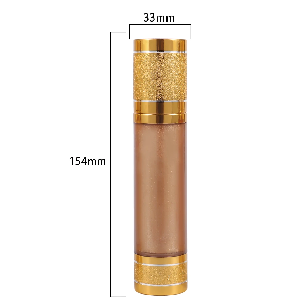 Custom Logo Organic Waterproof Vegan Luxury Glitter Liquid Body Face Highlighter Oil Long Lasting Body Shimmer Oil