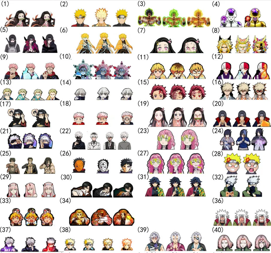 Stock Over 500 New Anime Designs Motion Stickers Animation Stickers 3D Lenticular Anime Car Stickers for Decor