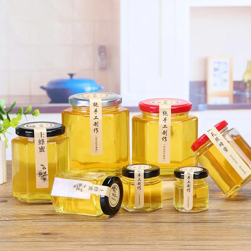Wholesales Glass jar containers with metal lid wide mouth 25OZ 16oz 17OZ 13OZ 10OZ 7OZ 6oz 8oz 5oz 12oz straight side glass jar