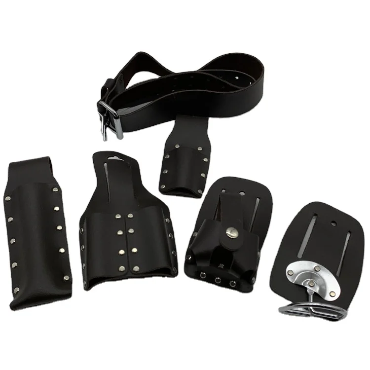 Layer cowhide scaffold leather Double Frog and scaffold leather belt bag