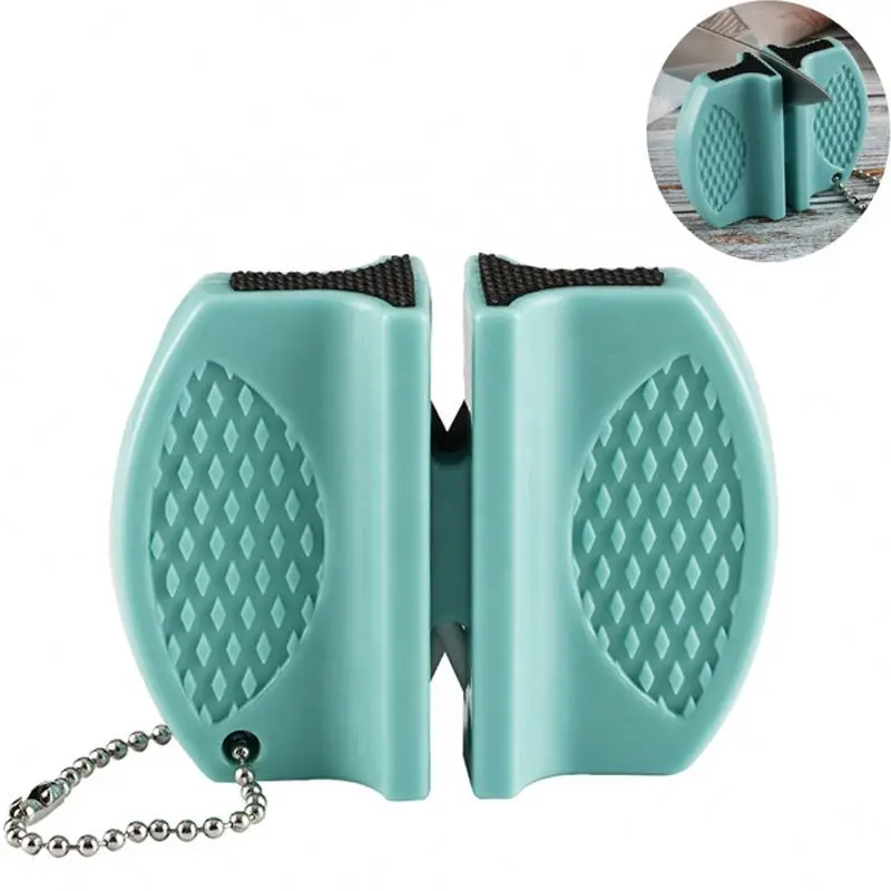 High Quality Portable Mini Ceramic Rod Handheld Pocket Knife Sharpener Dual-Stage Tungsten for Outdoor Camping for Kitchen Use
