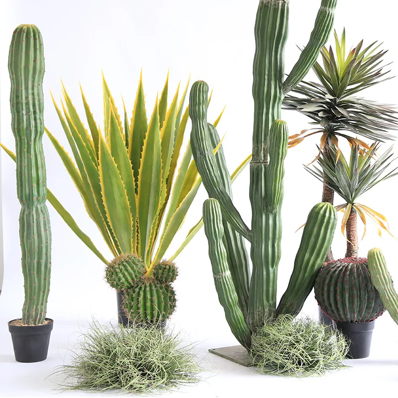 Decorative Plants Wholesale artificial plant factory  fake sisal hemp in plastic pot Garden Decor