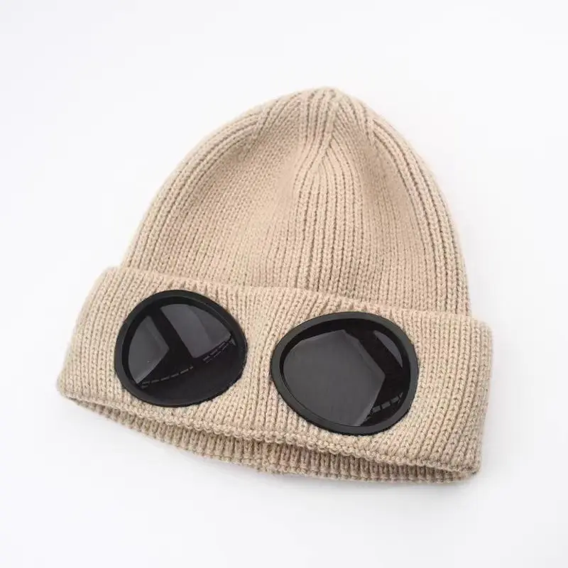 Unisex Winter Aviator Hat Fashion Pullover Warm Knitted Cap Fleece Ear Protection Rolled Edge Windproof Adults Parties Fishing