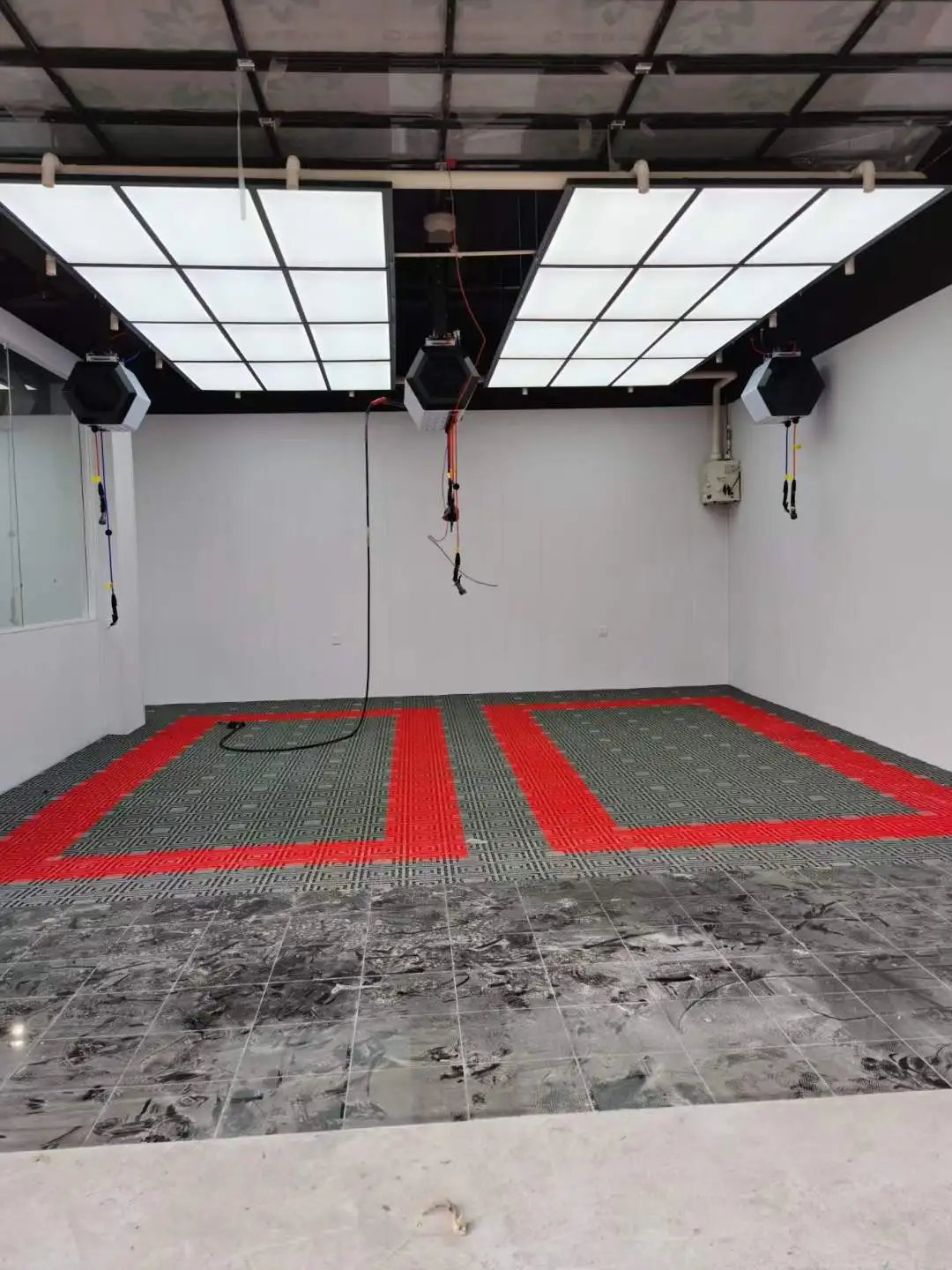 colourful hexagonal pendant shape ceiling cylinder night light touch sensitive panels led