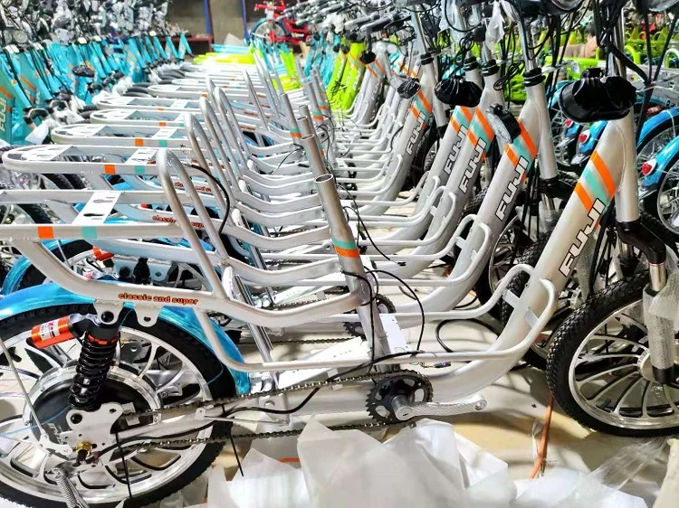 China Factory lead acid battery brushless rear motor 48v 350W  Scooter Bicycle Electric city bike