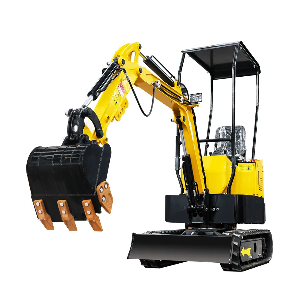 1000kg Home Use Mini Excavators Famous Motor Cylinder Power Building Engine Unique Mini Digger Bucket Crawler Home Use