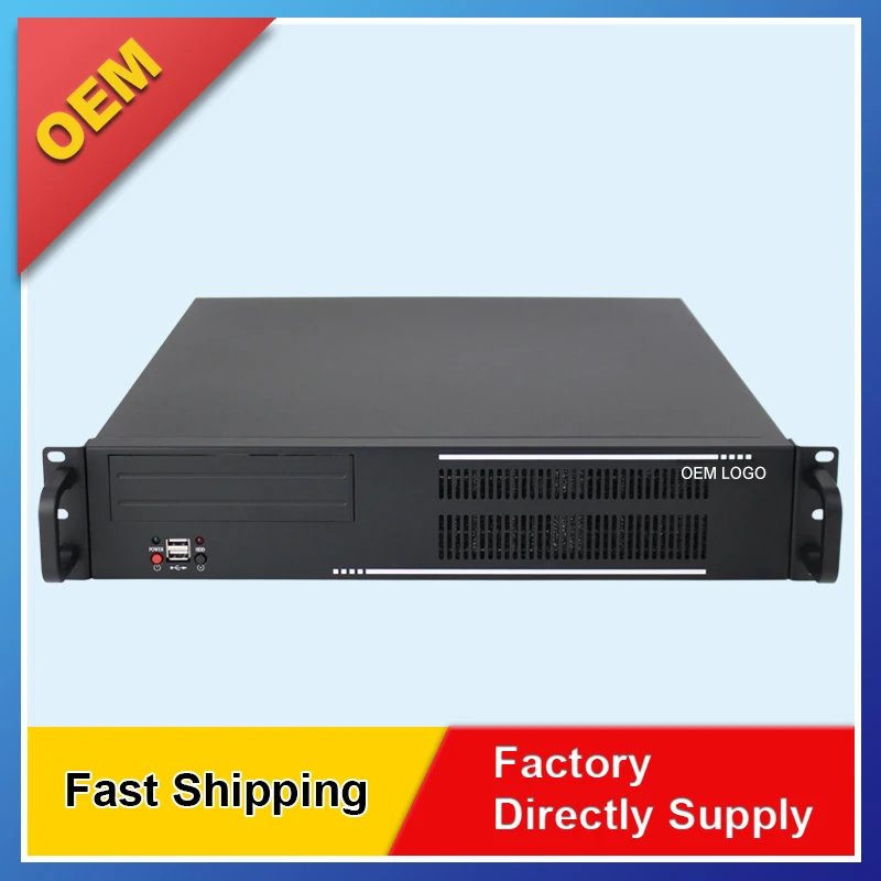 Custom Steel Metal Cabinet 2U 400Mm Short Depth 5 Hard Drive Rack Mount Server Case Micro-Atx Firewall Computer Case Enclosure