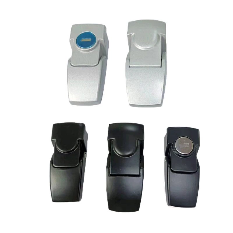 Square Cabinet Door Lock DKS604-1-2 Zinc Alloy Latch Lock Electric Box Switch Cabinet Lock Hidden Lap