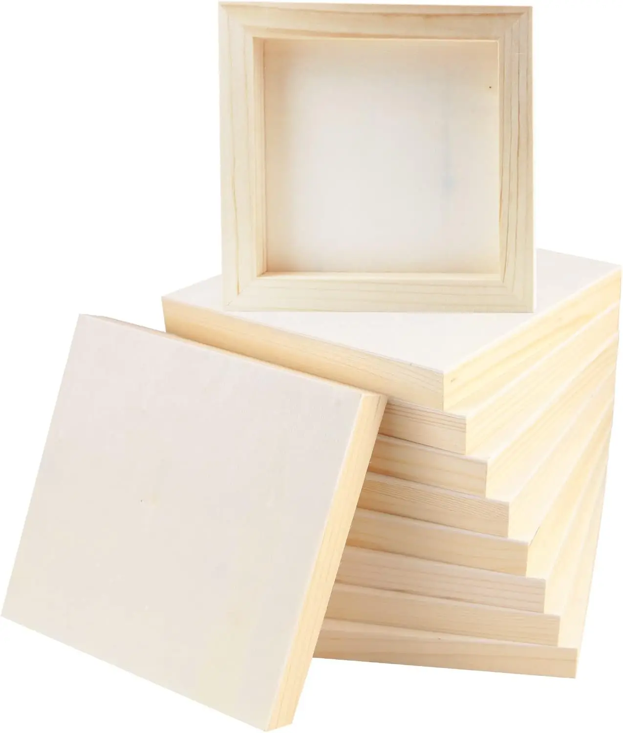 FSC Wood Canvas Panels Unfinished Wooden Plates rectangle Wood Arts Painting Crafts Boards
